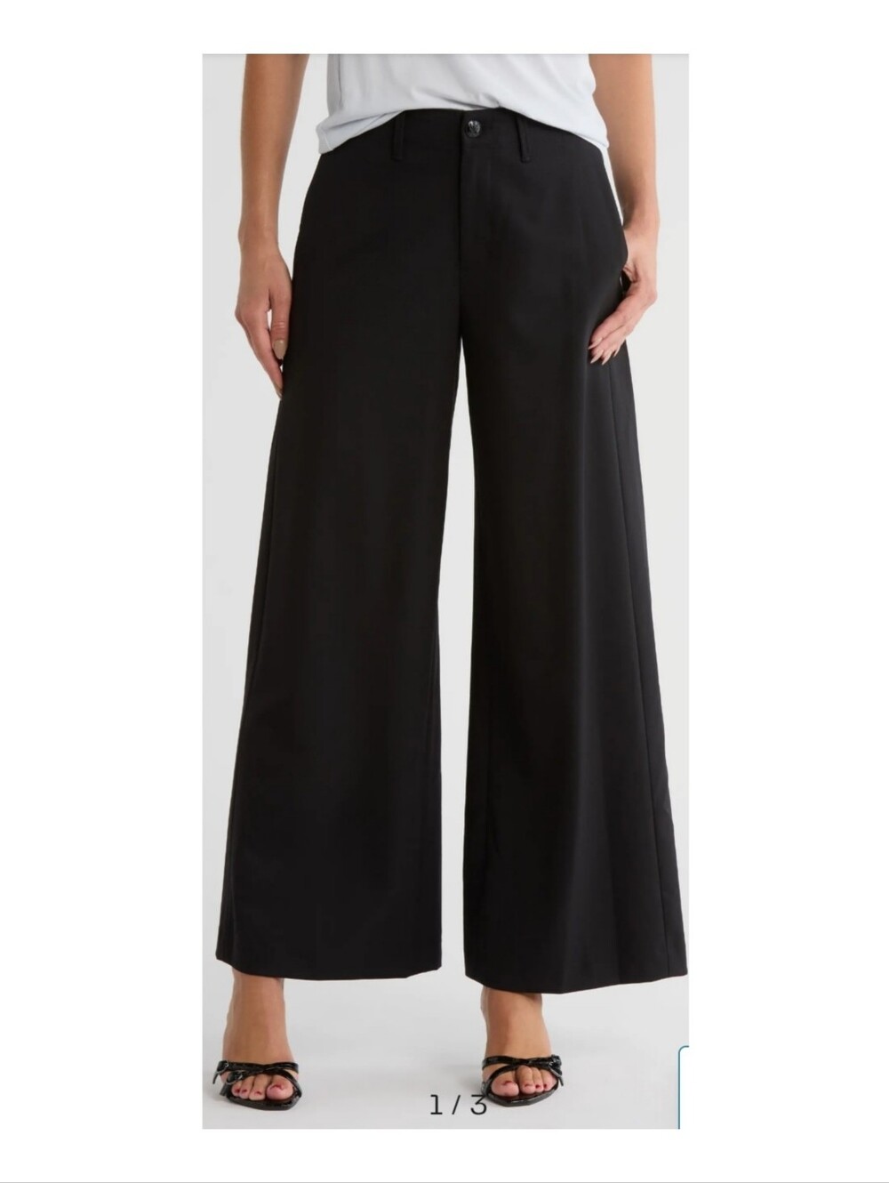 Rag & Bone Evie High Waist Wide Leg Wool Blend Pants Size 2